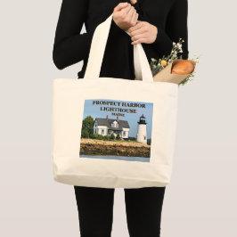 Bolso De Tela Gigante Faro del puerto de Prospect, Maine Tote Bag