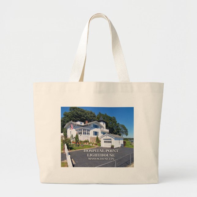 Bolso De Tela Gigante Faro Hospital Point, Massachusetts (Frente)