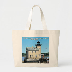 Bolso De Tela Gigante Faro Rondout Creek de Nueva York