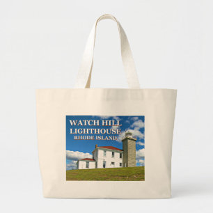 Bolso De Tela Gigante Faro Watch Hill, Rhode Island Tote Bag