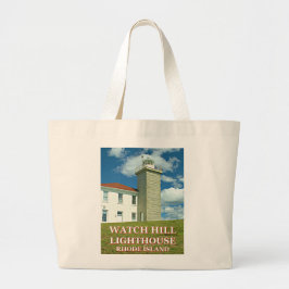 Bolso De Tela Gigante Faro Watch Hill, Rhode Island Tote Bag