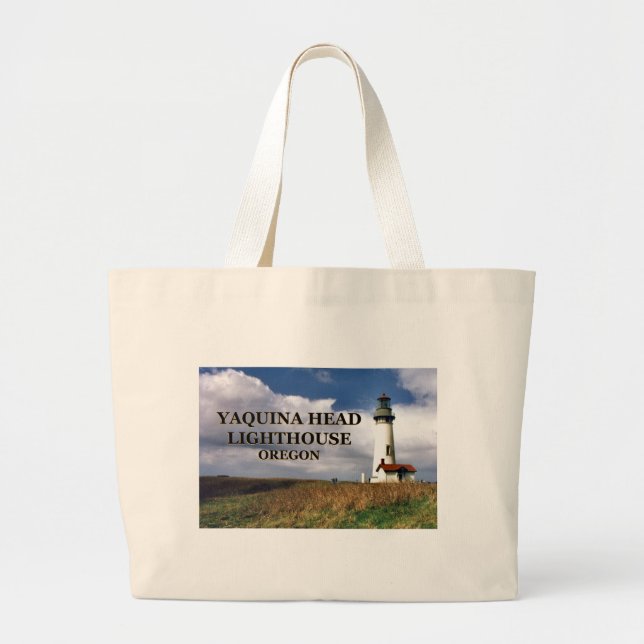 Bolso De Tela Gigante Faro Yaquina Head, Oregon Tote Bag (Frente)