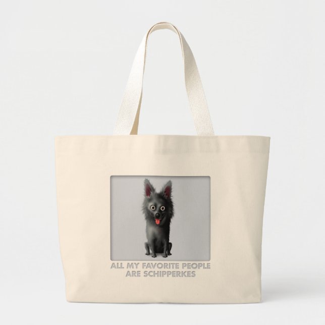 Bolso De Tela Gigante Favorito del Schipperke (Frente)