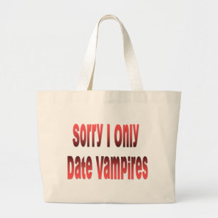 Bolso De Tela Gigante Fecho solamente a vampiros