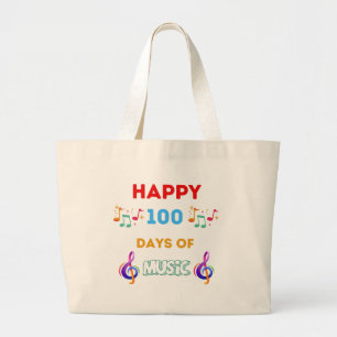 Bolso De Tela Gigante Felices 100 días de música