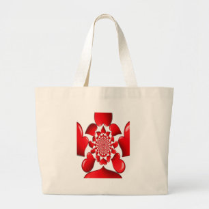 Bolso De Tela Gigante Felices Corazones Rojos Grandes de San Valentín
