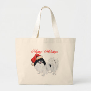 Bolso De Tela Gigante Felices Fiestas Japanese Chin