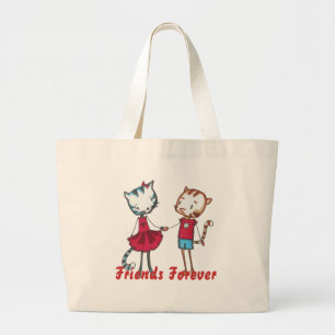 Bolso De Tela Gigante Feline Friends Bag