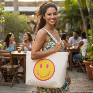 Bolso De Tela Gigante Feliz