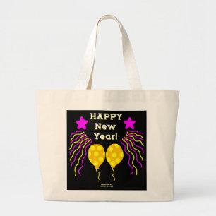 Bolso De Tela Gigante Feliz Año Nuevo desea un gran Tote