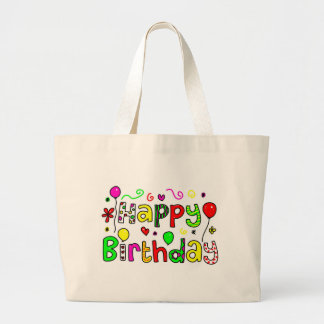 Bolso De Tela Gigante Feliz cumpleaños