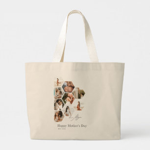 Bolso De Tela Gigante Feliz día de las madres, Jumbo Tote