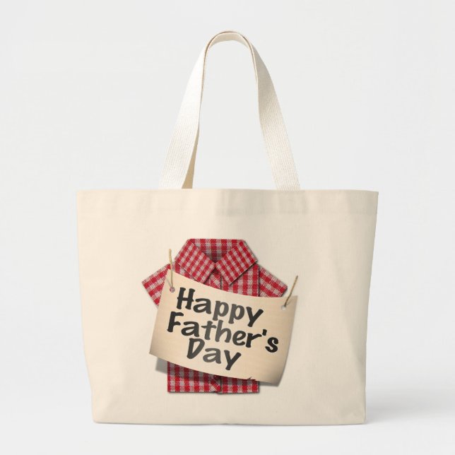 Bolso De Tela Gigante ¡Feliz Día de los Padres! (Frente)