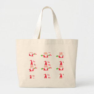 Bolso De Tela Gigante Feliz Navidad Feliz Navidad Feliz Navidad Gracioso