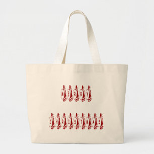 Bolso De Tela Gigante Feliz Navidad Santa Claus Font