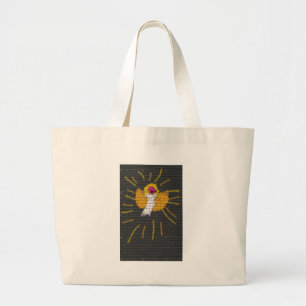 Bolso De Tela Gigante Feliz Navidad Sun Moon Angel, arte de los niños :)
