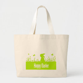 Bolso De Tela Gigante Feliz Pascua