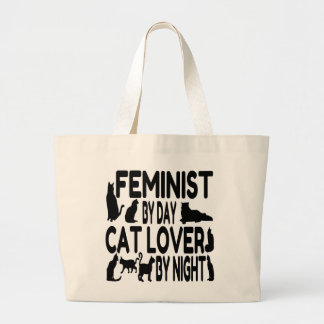 Bolso De Tela Gigante Feminista de Cat Lover