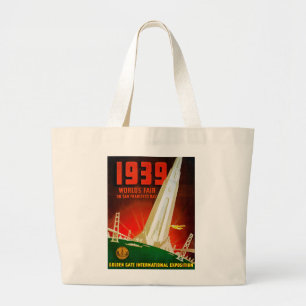 Bolso De Tela Gigante Feria mundial 1939 San Francisco
