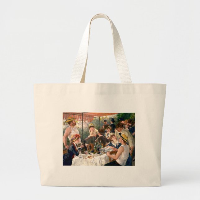 Bolso De Tela Gigante Fiesta de Renoir French Luncheon Boating (Frente)
