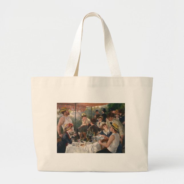 Bolso De Tela Gigante Fiesta de Renoir French Luncheon Boating (Frente)