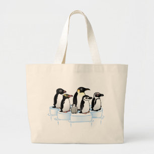 Bolso De Tela Gigante Fiesta del pingüino