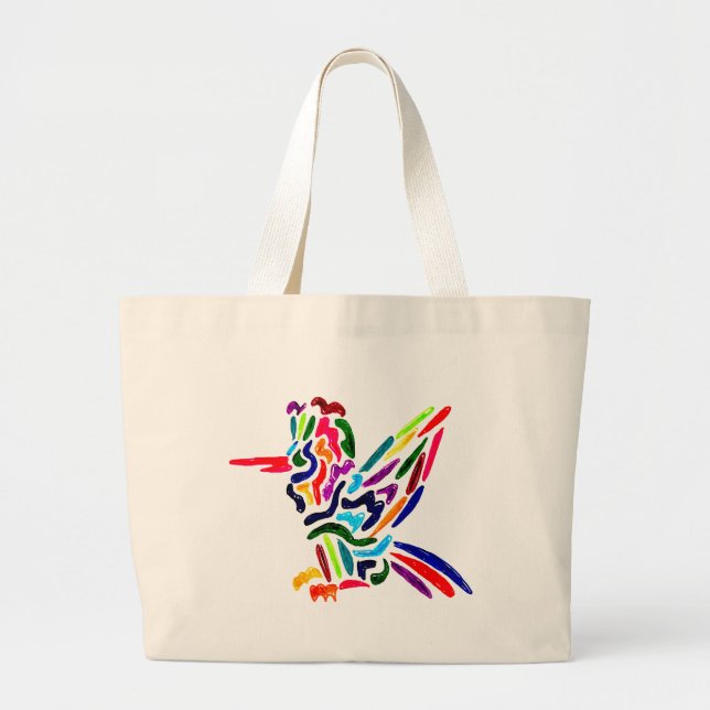 Bolso De Tela Gigante Fiesta Hummingbird Tote Bag (Frente)