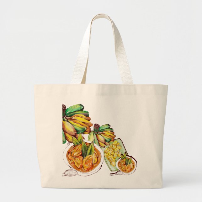 Bolso De Tela Gigante Fiesta Tote Bags (Frente)