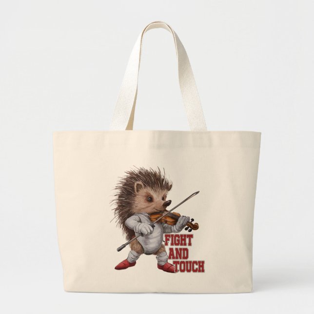 Bolso De Tela Gigante fight and touch (Frente)
