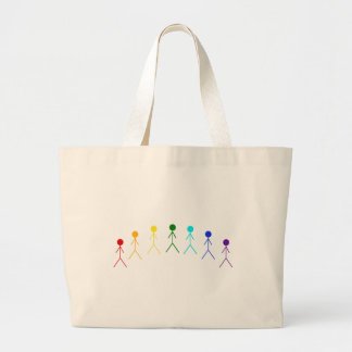 Bolso De Tela Gigante Figuras del palillo del arco iris - 2