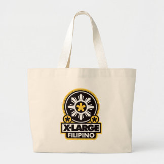 Bolso De Tela Gigante Filipino X-Grande - negro