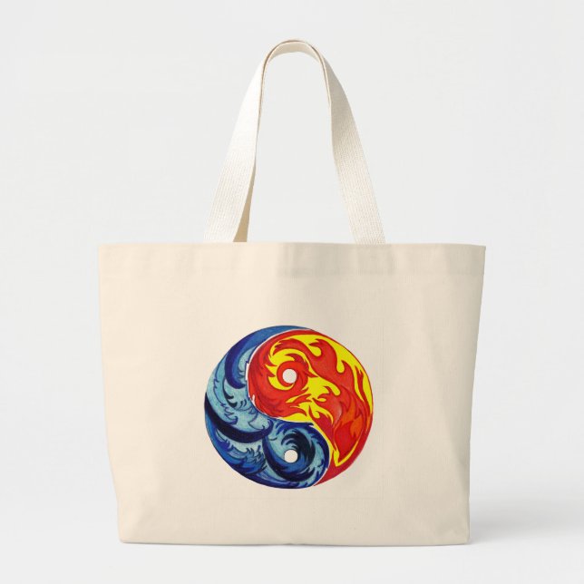 Bolso De Tela Gigante Fire and Ice Yin-Yang (Frente)