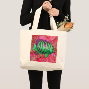 Bolso De Tela Gigante Fish Large Tote Bag