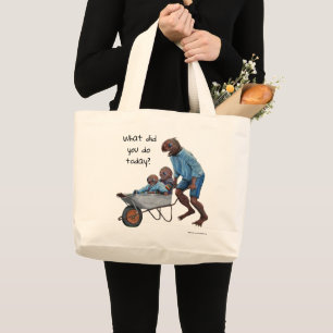 Bolso De Tela Gigante Fish Man Autumn Fun Fantasy Art Tote Bag