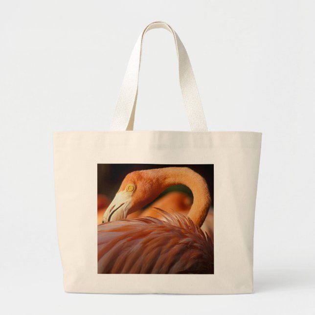 Bolso De Tela Gigante Flamingo (Frente)