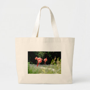 Bolso De Tela Gigante flamingo