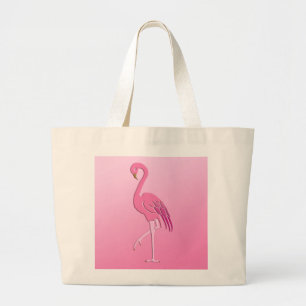 Bolso De Tela Gigante Flamingo rosa bonito