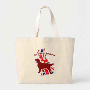 Bolso De Tela Gigante Flat Coated Retriever