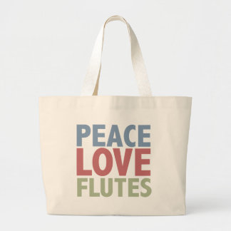 Bolso De Tela Gigante Flautas del amor de la paz