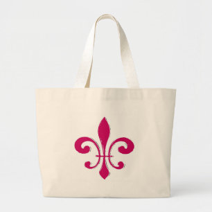 Bolso De Tela Gigante Fleur De Lis