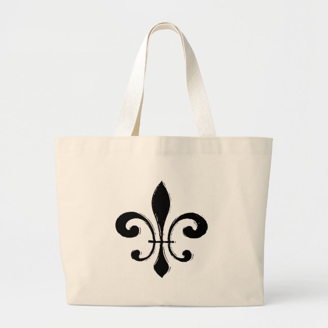 Bolso De Tela Gigante Fleur De Lis (Frente)
