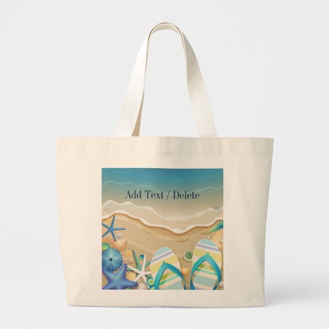 Bolso De Tela Gigante Flip Flop Beach Bag 2 - Tote - SRF (Frente)