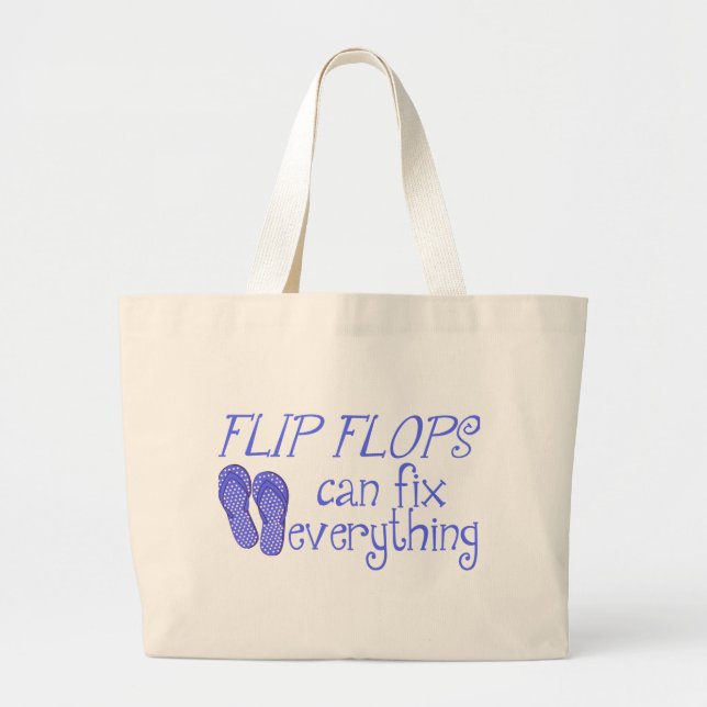 Bolso De Tela Gigante Flip Flops puede arreglar todo Tox Bag (Frente)