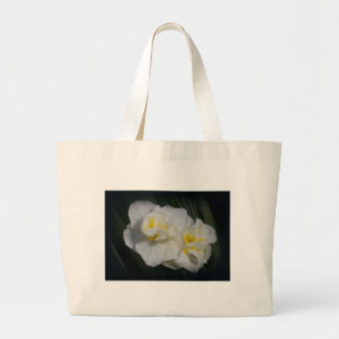 Bolso De Tela Gigante Flor blanca