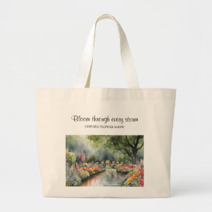 Bolso De Tela Gigante Flor Chelsea personalizable Mostrar arte acuático