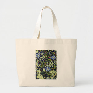 Bolso De Tela Gigante Flor de antigüedades de William Morris Seaweed