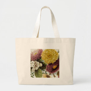 Bolso De Tela Gigante Flor de crisantemo Flor Flor Floral