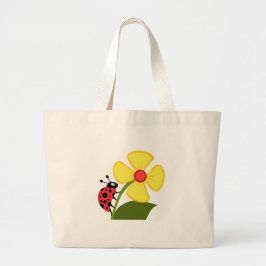 Bolso De Tela Gigante Flor de la mariquita