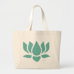 Bolso De Tela Gigante flor de loto