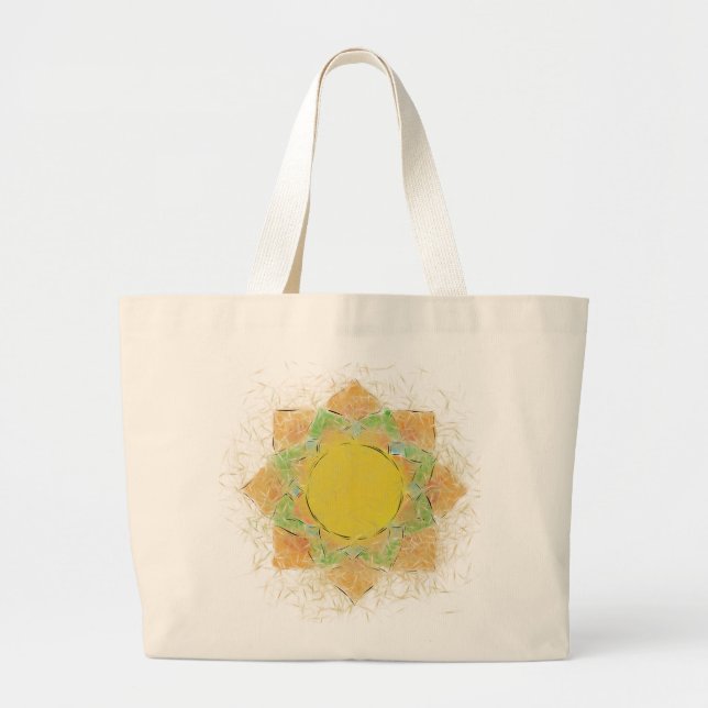 Bolso De Tela Gigante Flor etérea Lotus (Frente)